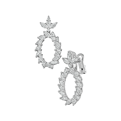 Женские серьги с бриллиантами L’Heure du Diamant.