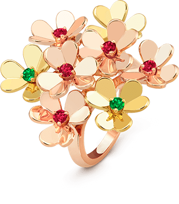 Кольцо Frivole Van Cleef & Arpels 8 цветов