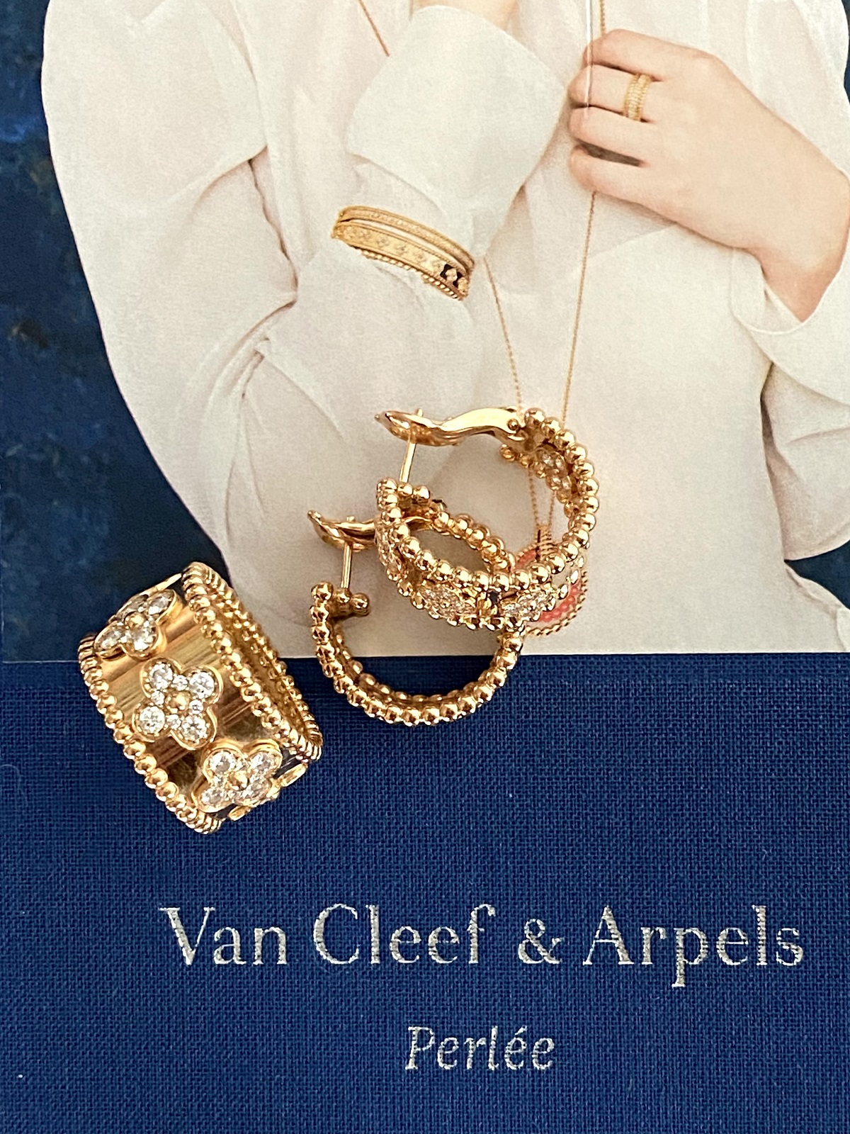Комплект Van Cleef & Arpels Perlée Clovers