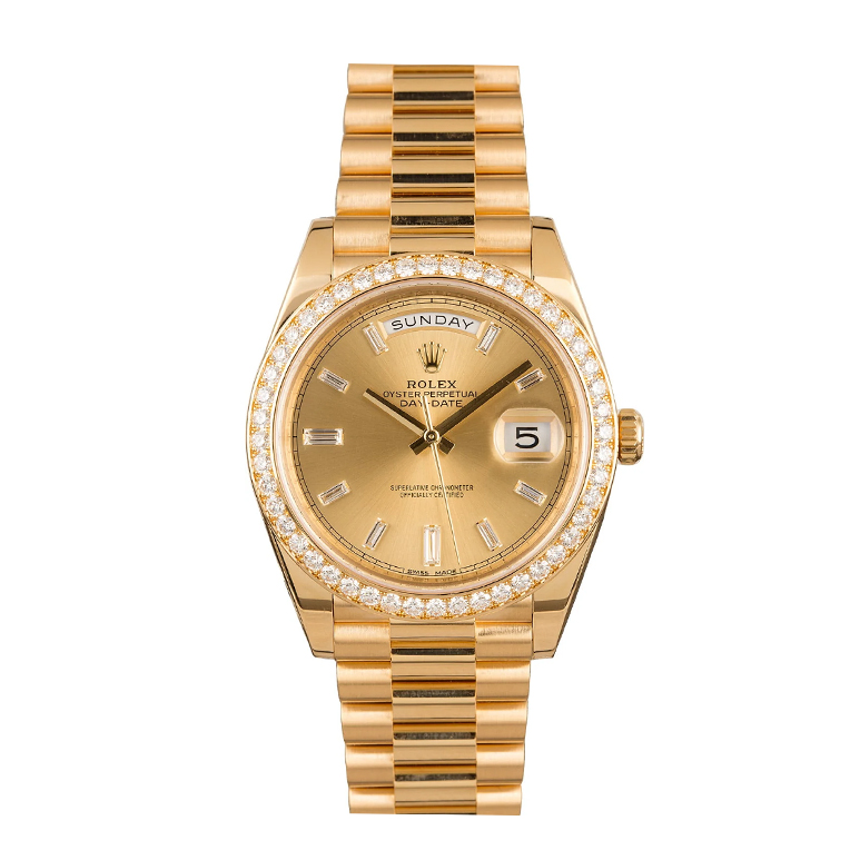 Часы Rolex Day-Date 40mm, Yellow Gold & Diamond